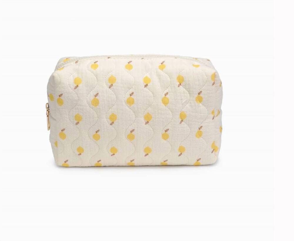 NEW URBAN EXPRESSIONS quilted keeper cosmetic pouch in multicolor
